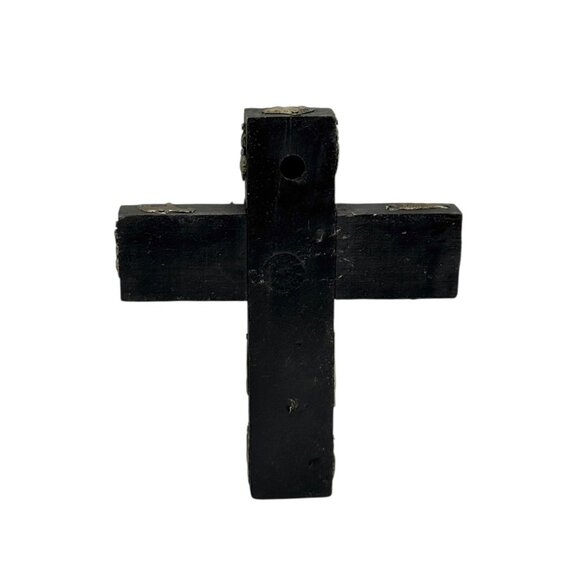 Vintage Signed Estela Ogazon 3D Milagros Wood Cross Mexican Folk Art - Picture 3 of 14